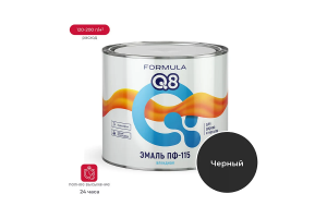 Эмаль ПФ-115 черная 1,8кг FORMULA Q8
