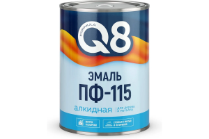 Эмаль ПФ-115 черная 0,8 кг FORMULA Q8