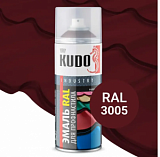 Эмаль для металлочерепицы RAL3005 винно-красный KUDO