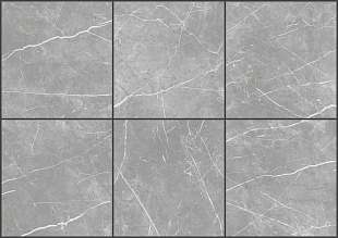 Плитка керам. 600х600х10мм "Marble line grey" серая светлая ГОСТ арт.NR0382 (4шт в упак.1,44м2)