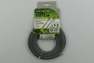 Леска Green Revolution для триммера 2,4х15м, " круг со стальным сердечником" (ЛС-515024)