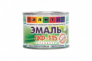 Эмаль ПФ-115, желто-кор. (0,9 кг.) Палитра