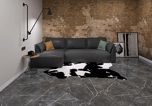 Плитка керам.600х600х10мм "Marble line dark grey" серая темная,ГОСТ арт.NR0383 ( 4шт в упак. 1,44м2)