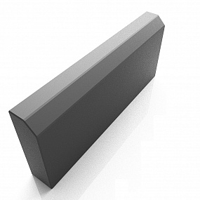 Бордюр толщина 7см серый 50см