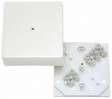 Коробка распр. 75х75х28мм ОУ IP40,БЕЛАЯ под к/к