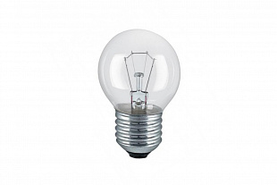 Лампы накал Е27 40W шар прозрачный