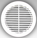 Решетка d125 круглая белая (61014)