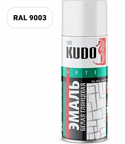 Эмаль для металлочерепицы RAL9003 сигнальный белый KUDO