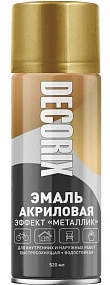 Эмаль аэрозольная металлик бронза 520мл DECORIX