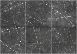 Плитка керам.600х600х10мм "Marble line dark grey" серая темная,ГОСТ арт.NR0383 ( 4шт в упак. 1,44м2)