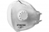 STAYER FV-80, класс защиты FFP1, плоская, фильтрующая полумаска с клапаном выдоха (11113)