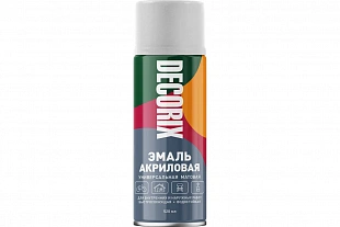 Эмаль аэрозольная белая матов. 520мл DECORIX