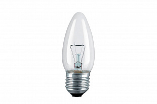 Лампы накал Е27 40W свеча прозрачная