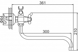 LEDEME смеситель L 2226