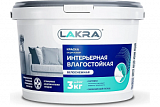 Краска ВД интерьерная влагостойкая Лакра Супербелая 3кг (7499)