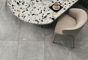 Плитка керам. 600х600х10мм "Marble line grey" серая светлая ГОСТ арт.NR0382 (4шт в упак.1,44м2)
