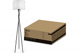 ASD/InHome св-к напольный торшер ТНО 04П-BW 60W E27 с полкой белый 375x375x1643 9656