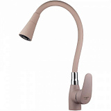 Смеситель кухня MELODIA гибкий излив, бежевый  MDV40617Beige