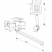Смеситель ванна MELODIA Симфония MDV30441ss картридж д.35мм