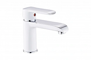 Смеситель умывальник MELODIA MDV35620wt 35мм низкий белый