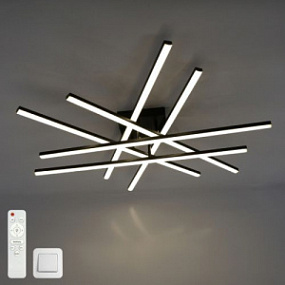 Estares св-к-люстра св/д управл 140W (1400Lm) 800x800x125 черн прозр
