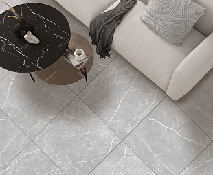 Плитка керам. 600х600х10мм "Marble line grey" серая светлая ГОСТ арт.NR0382 (4шт в упак.1,44м2)