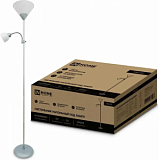 InHome св-к напольный торшер ТНО о2С 60W Е27/Е14 серебро 240*220*1800 2671